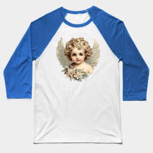 Vintage Ephemera Cherub Baseball T-Shirt